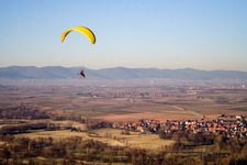 Vue aérienne de Billigheim-Ingenheim dans le département Rhénanie-Palatinat, Allemagne
