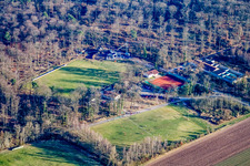 Vue oblique de Terrains de sport à Steinweiler dans le département Rhénanie-Palatinat, Allemagne