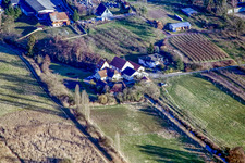 Moulin à vent à Winden dans le département Rhénanie-Palatinat, Allemagne hors des airs