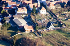Vue aérienne de Moulin à vent à Winden dans le département Rhénanie-Palatinat, Allemagne