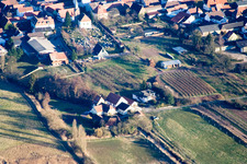 Moulin à vent à Winden dans le département Rhénanie-Palatinat, Allemagne vue d'en haut