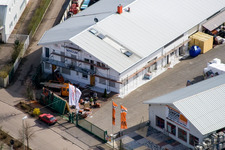 Vue aérienne de Toiture Mindum à le quartier Minderslachen in Kandel dans le département Rhénanie-Palatinat, Allemagne