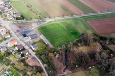 Quartier Offenbach in Offenbach an der Queich dans le département Rhénanie-Palatinat, Allemagne vu d'un drone