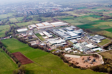 Zone industrielle de Landau Est à Landau in der Pfalz dans le département Rhénanie-Palatinat, Allemagne vue d'en haut