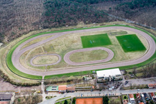 Vue aérienne de Speedway du nord à le quartier Herxheim in Herxheim bei Landau dans le département Rhénanie-Palatinat, Allemagne