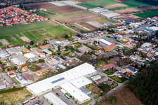 Quartier Herxheim in Herxheim bei Landau dans le département Rhénanie-Palatinat, Allemagne du point de vue du drone