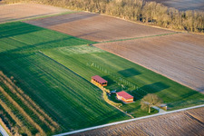 Vue aérienne de Modèle d'aérodrome du MFV Freckenfeld eV à Freckenfeld dans le département Rhénanie-Palatinat, Allemagne
