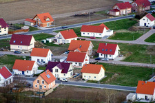 Photographie aérienne de Nouvelle zone de développement NO à le quartier Schaidt in Wörth am Rhein dans le département Rhénanie-Palatinat, Allemagne