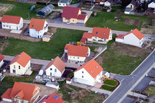 Enregistrement par drone de Nouvelle zone de développement NO à le quartier Schaidt in Wörth am Rhein dans le département Rhénanie-Palatinat, Allemagne