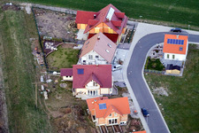 Vue oblique de Nouvelle zone de développement NO à le quartier Schaidt in Wörth am Rhein dans le département Rhénanie-Palatinat, Allemagne