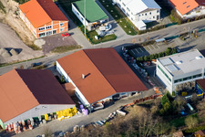 Enregistrement par drone de Zone commerciale Im Gereut à Hatzenbühl dans le département Rhénanie-Palatinat, Allemagne