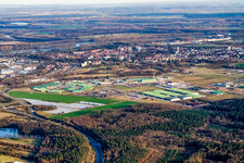 Bundeswehr à Germersheim dans le département Rhénanie-Palatinat, Allemagne d'en haut