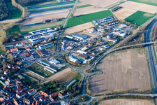 Harthausen dans le département Rhénanie-Palatinat, Allemagne vu d'un drone