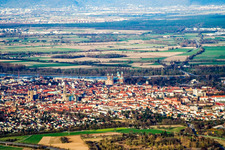 Speyer dans le département Rhénanie-Palatinat, Allemagne vue du ciel