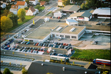 Vue aérienne de Concessionnaire automobile Opel-Tretter à Kandel dans le département Rhénanie-Palatinat, Allemagne