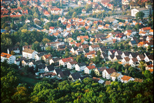 Vue aérienne de Elsässerstraße depuis le sud-ouest à Kandel dans le département Rhénanie-Palatinat, Allemagne