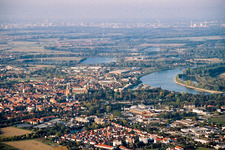 Photographie aérienne de Zones riveraines du Rhin à Speyer dans le département Rhénanie-Palatinat, Allemagne