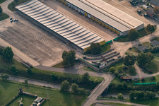 Vue aérienne de Salles du bataillon d'entraînement de l'armée de l'air - LwAusbBtl à le quartier Sondernheim in Germersheim dans le département Rhénanie-Palatinat, Allemagne