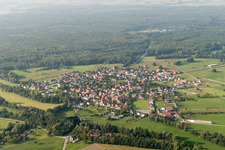 Forstfeld dans le département Bas Rhin, France depuis l'avion