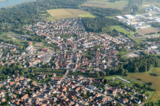 Drusenheim dans le département Bas Rhin, France hors des airs