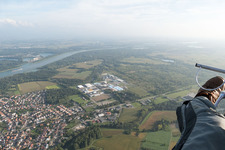 Drusenheim dans le département Bas Rhin, France vue d'en haut