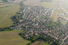 Gambsheim dans le département Bas Rhin, France hors des airs