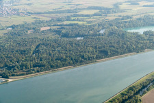 Gambsheim dans le département Bas Rhin, France vue d'en haut