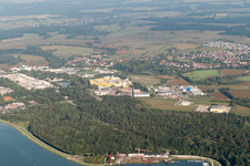 Quartier Freistett in Rheinau dans le département Bade-Wurtemberg, Allemagne vue d'en haut