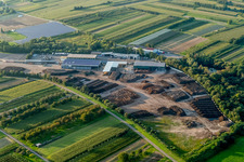 Vue aérienne de Site de l'usine d'équarrissage OCO H. Weber GmbH & Co. KG à le quartier Urloffen in Appenweier dans le département Bade-Wurtemberg, Allemagne