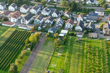 Vue aérienne de Runzweg du sud à le quartier Urloffen in Appenweier dans le département Bade-Wurtemberg, Allemagne
