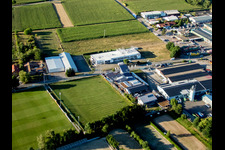Photographie aérienne de Billigheim-Ingenheim dans le département Rhénanie-Palatinat, Allemagne