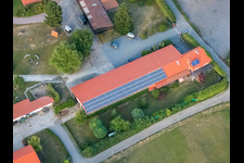 Photographie aérienne de Ferme équestre à Langasserweg à Herxheim bei Landau dans le département Rhénanie-Palatinat, Allemagne