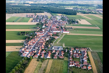 Vue aérienne de Quartier Hayna in Herxheim bei Landau dans le département Rhénanie-Palatinat, Allemagne