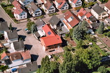 Vue aérienne de Südendstrasse Lindenstr à Kandel dans le département Rhénanie-Palatinat, Allemagne