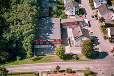 Vue aérienne de Rue alsacienne Schuh-Hanss à Kandel dans le département Rhénanie-Palatinat, Allemagne