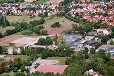 Vue d'oiseau de IGS à Kandel dans le département Rhénanie-Palatinat, Allemagne
